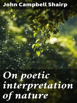 cover image of On poetic interpretation of nature